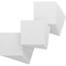 Ekena Millwork 11 3/4W x 11 3/4H x 3/8T PVC Hobby Boards, Unfinished, 25PK HBP12X12X375DUN - alternate 1